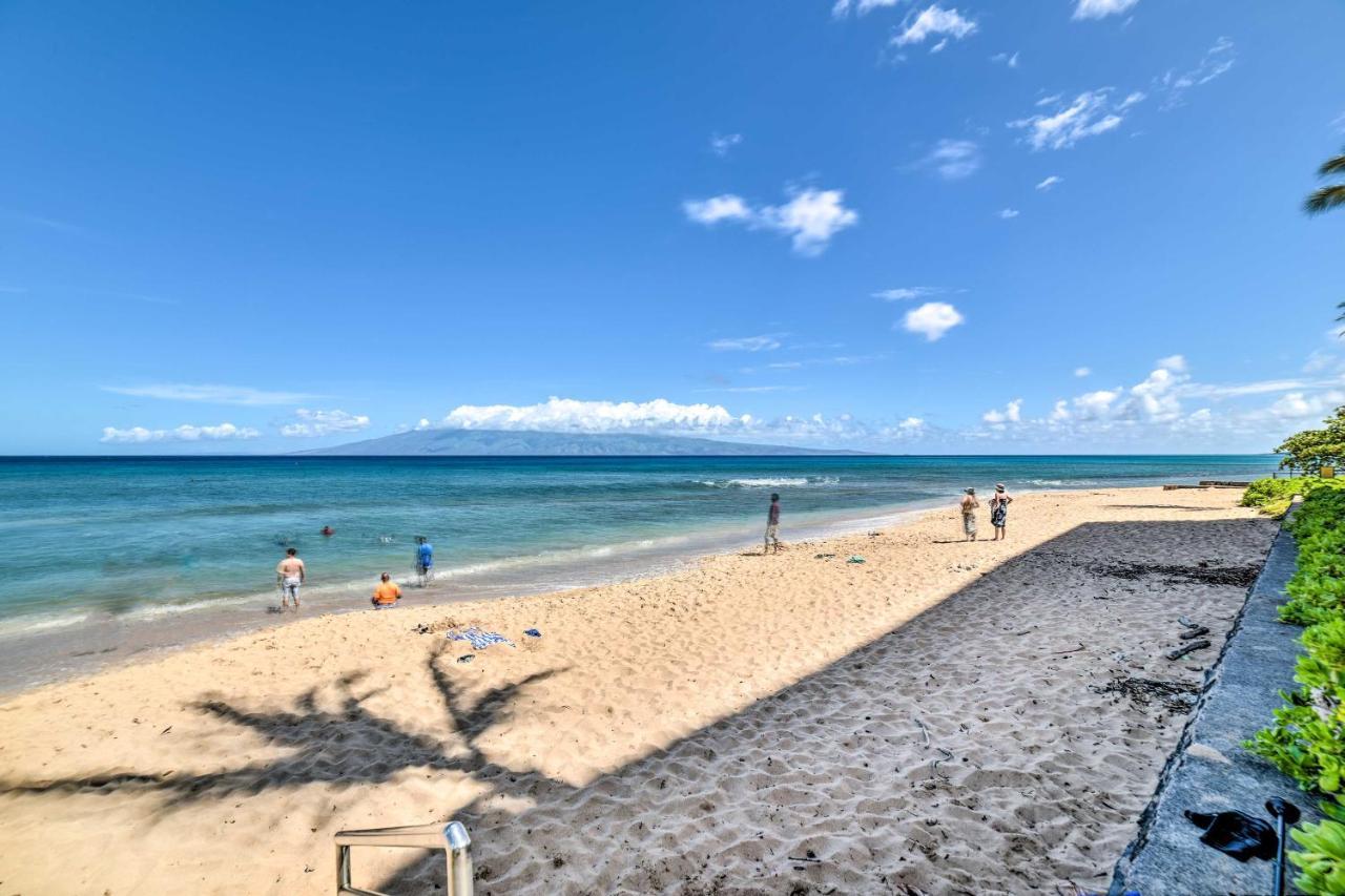 Cute Beachfront Condo With Lanai And Resort Pools Kahana Exterior foto