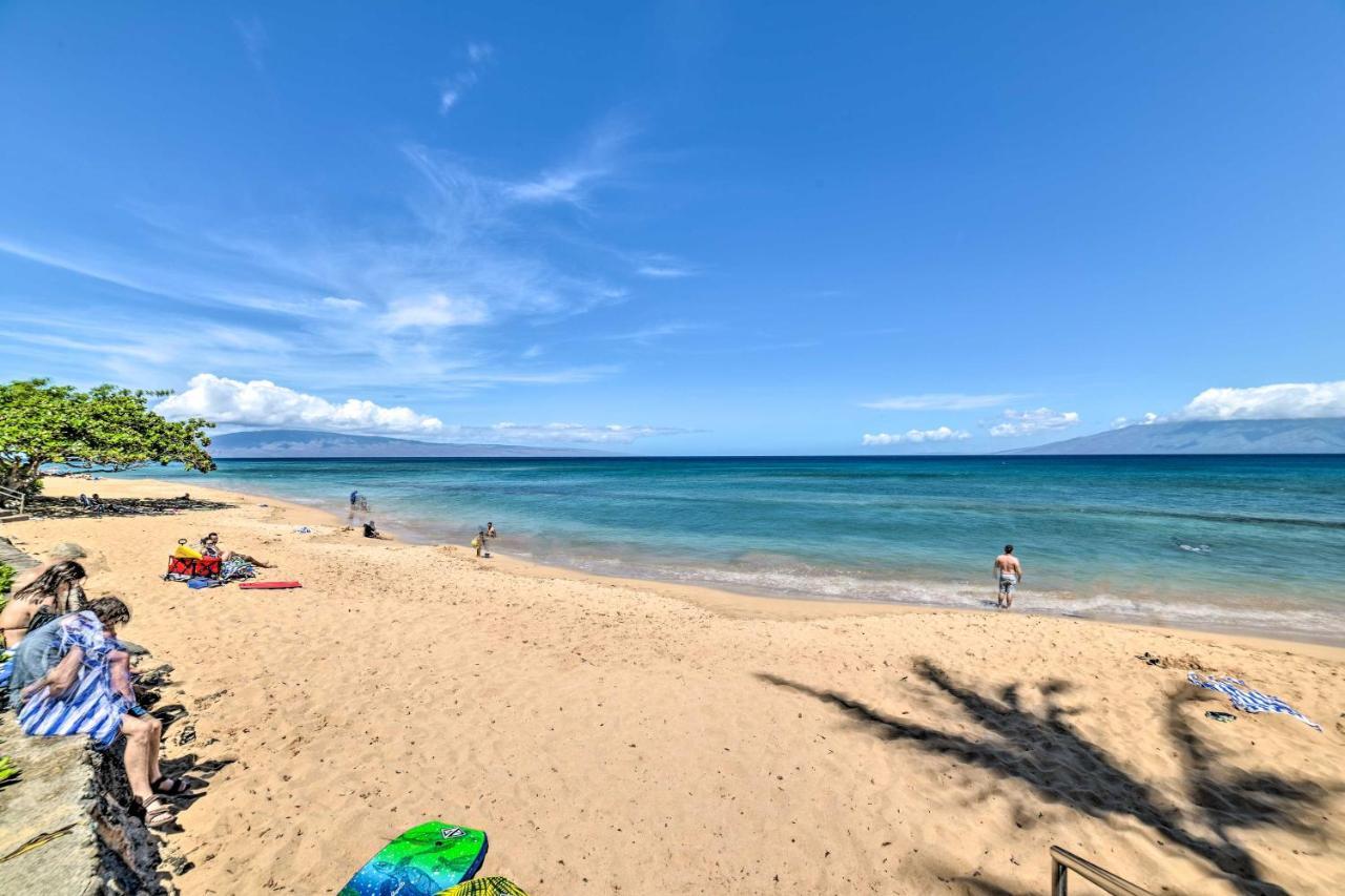 Cute Beachfront Condo With Lanai And Resort Pools Kahana Exterior foto